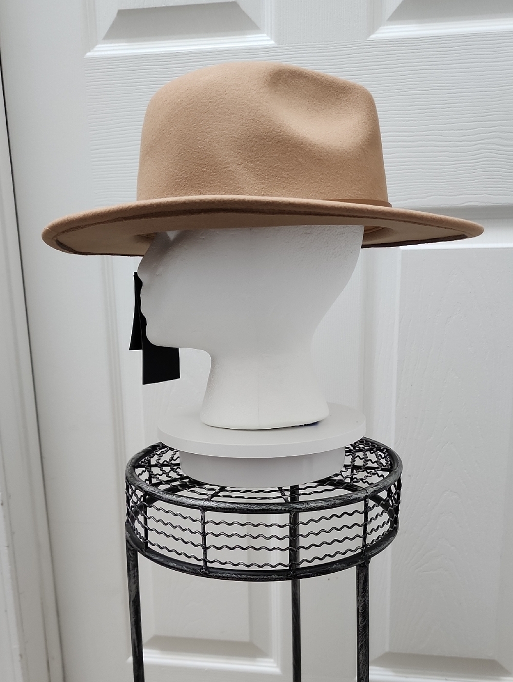 Wide Brim Felt Fedora Hat - Camel NWT